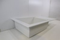 Carea Einbauspüle Dukkah 98 x 50 cm 1 Becken Küchenspüle Weiß