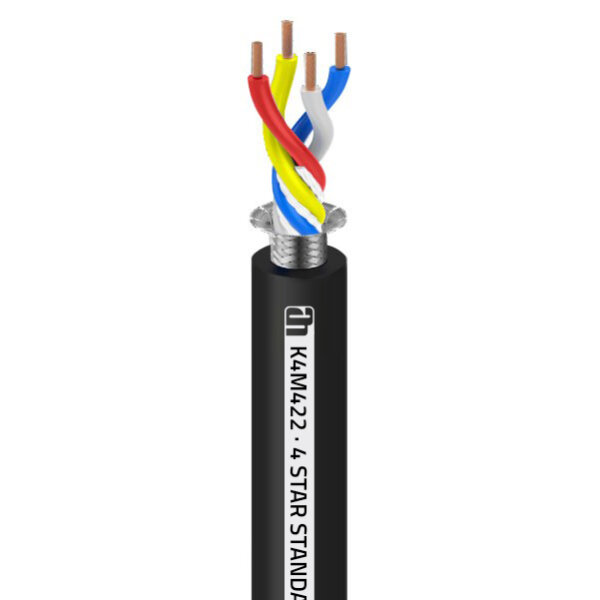 5 Meter Adam Hall 4 STAR NF- Kabel Mikrofonkabel 4 x 0,22 mm²  AWG24